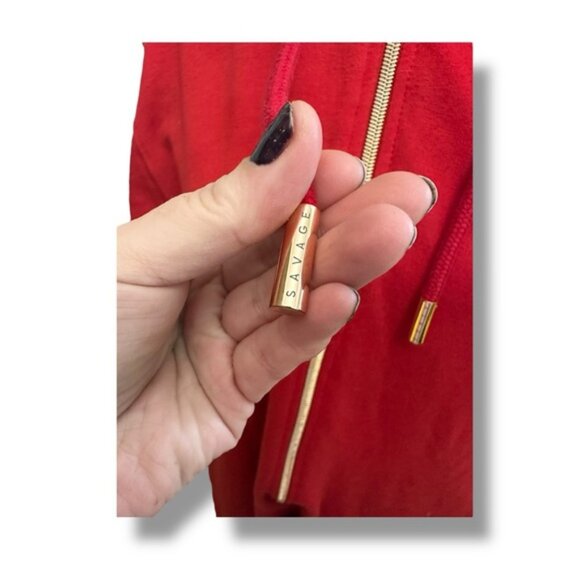 Women’s S Savage X Fenty Goji Berry Red FOREVER SAVAGE HOODED ONESIE S 4 6 - Picture 15 of 16